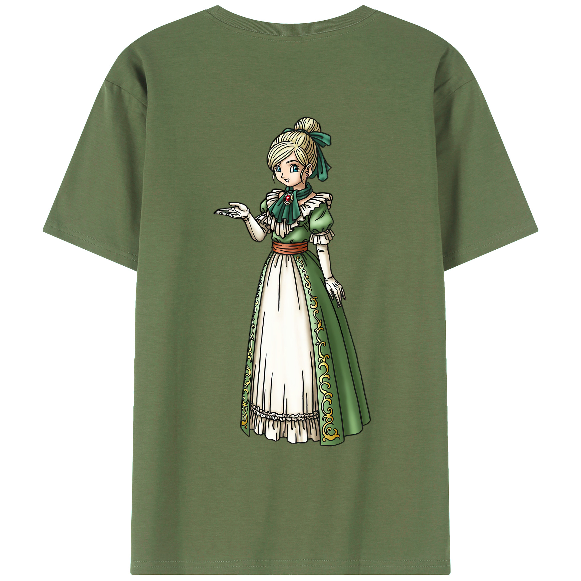 （画像用） ドラゴンクエスト Doragon Kuesuto Dragon Quest 綿100％ メンズ半袖Tシャツ（バックプリント） 通気性